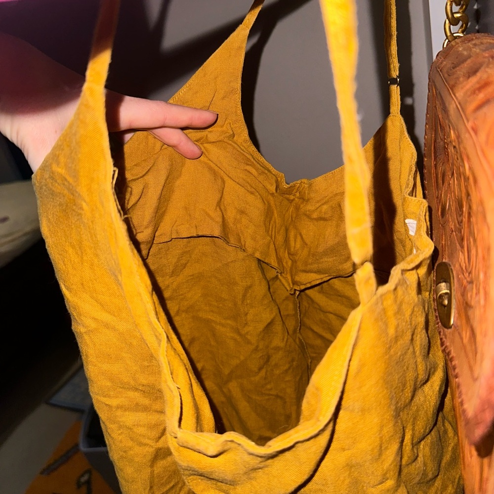 Bed Threads Turmeric Linen Midi Dress - Picture 8 of 9